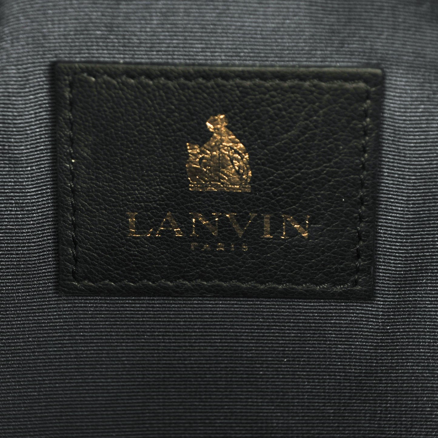 Calfskin Miss Sartorial Envelope Clutch Black