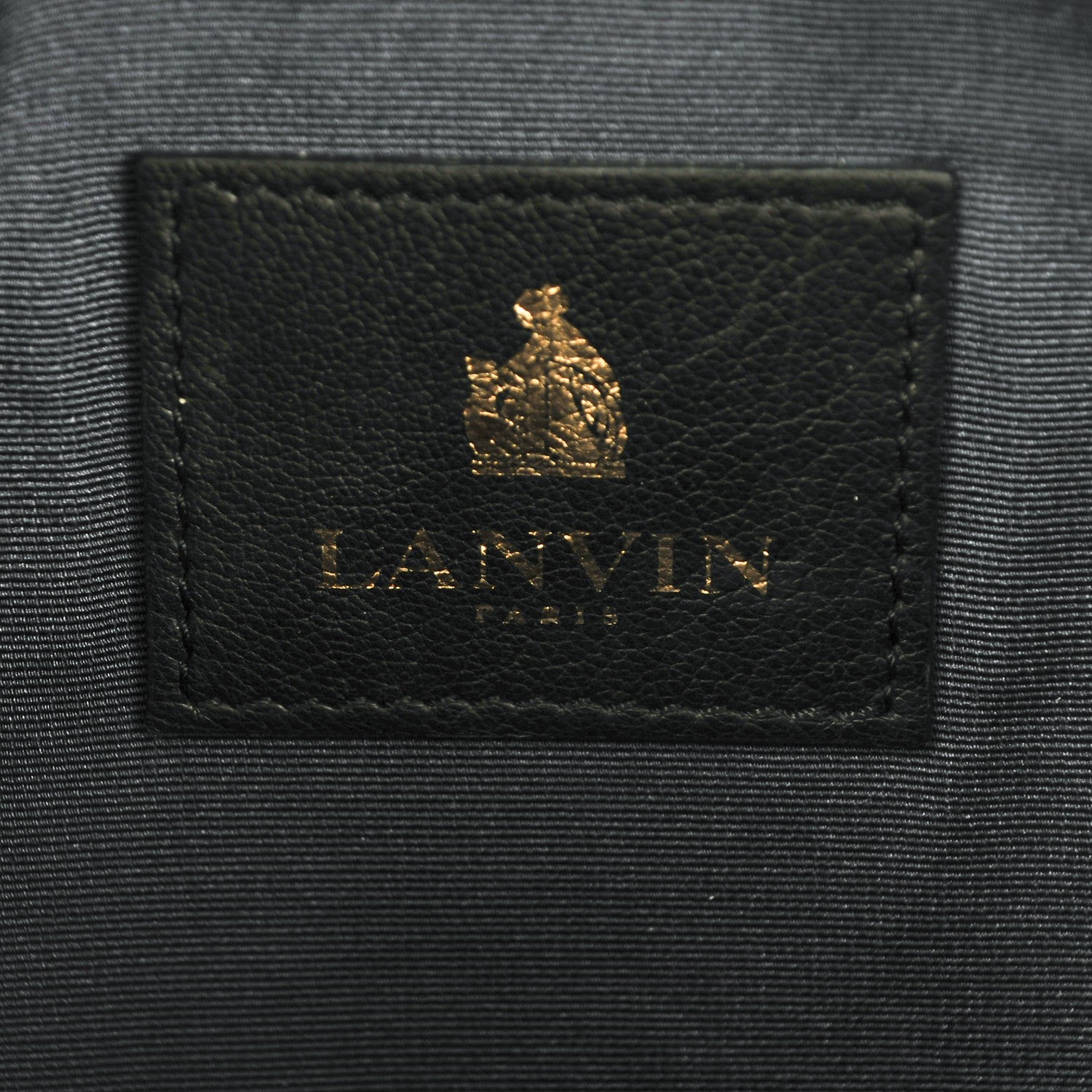 Lanvin Calfskin Miss Sartorial Envelope Clutch Black 8 of 8
