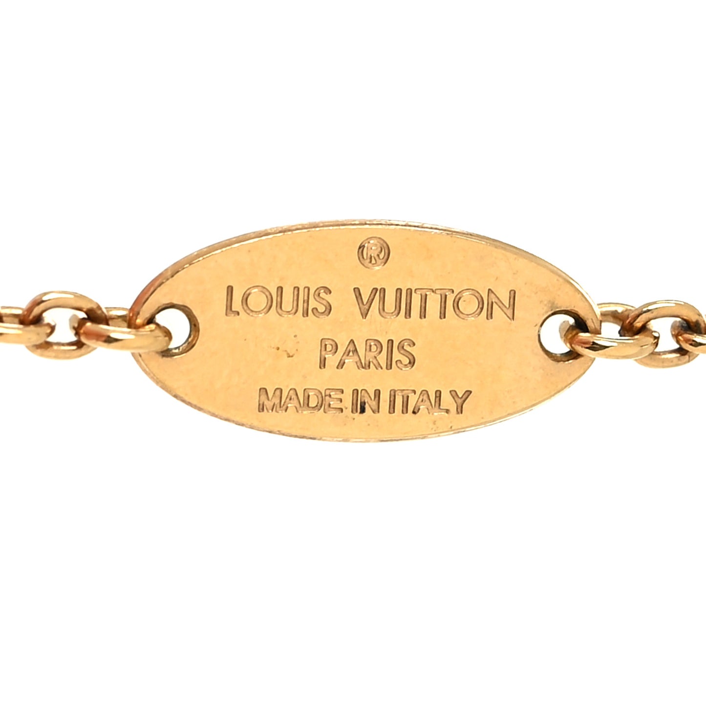 Metal L to V Necklace Gold Silver