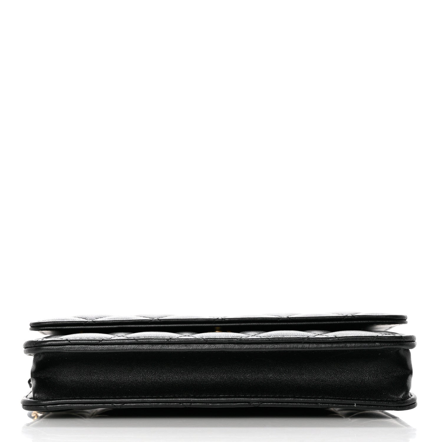 Chanel Lambskin Quilted Wallet On Chain WOC Black 12 of 13
