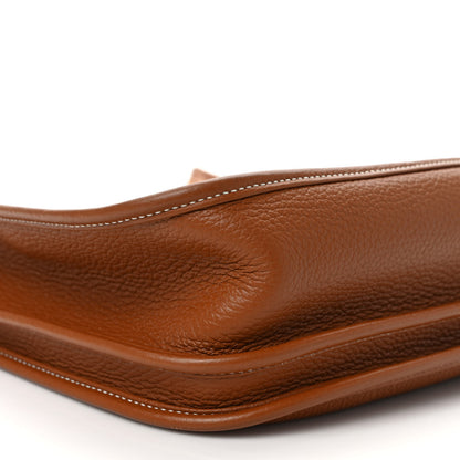 Hermes Taurillon Clemence Evelyne III PM Gold 7 of 9