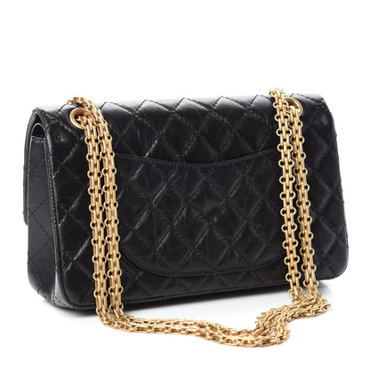 Chanel Aged Calfskin Quilted 2.55 Reissue 225 Flap Black 3 of 11