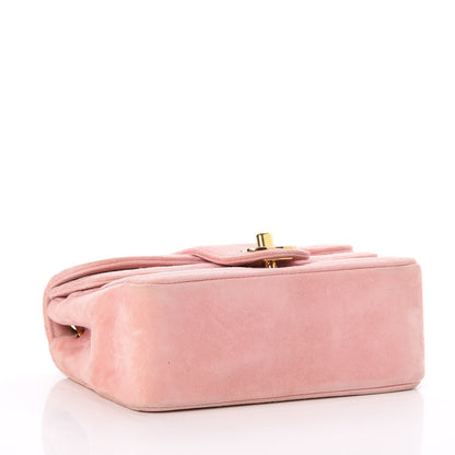 Chanel Suede Horizontal Quilted Mini Flap Pink 4 of 8