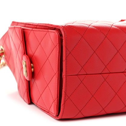 Chanel Caviar Quilted Small Chanel 25 Handbag Dark Red 9 of 11