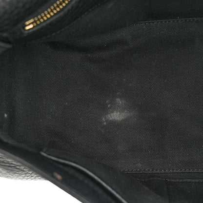 Valentino Garavani Pebbled Calfskin Medium Rockstud Top Handle Shoulder Bag Black 10 of 13