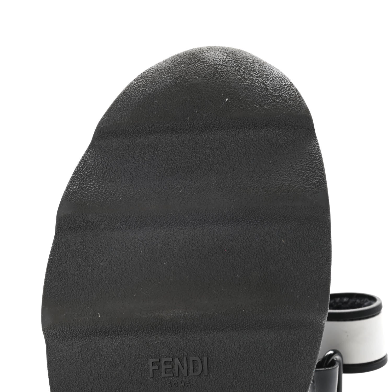 Fendi Stretch Yarn FF Stiff Band Rockoko Sneakers 39 Black White Tobacco 24 of 24