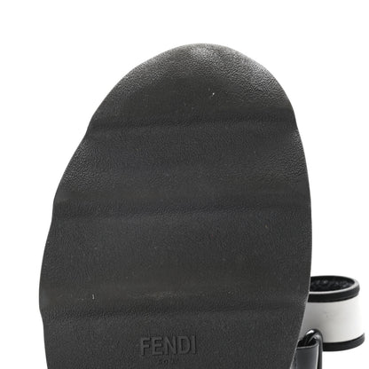 Fendi Stretch Yarn FF Stiff Band Rockoko Sneakers 39 Black White Tobacco 24 of 24