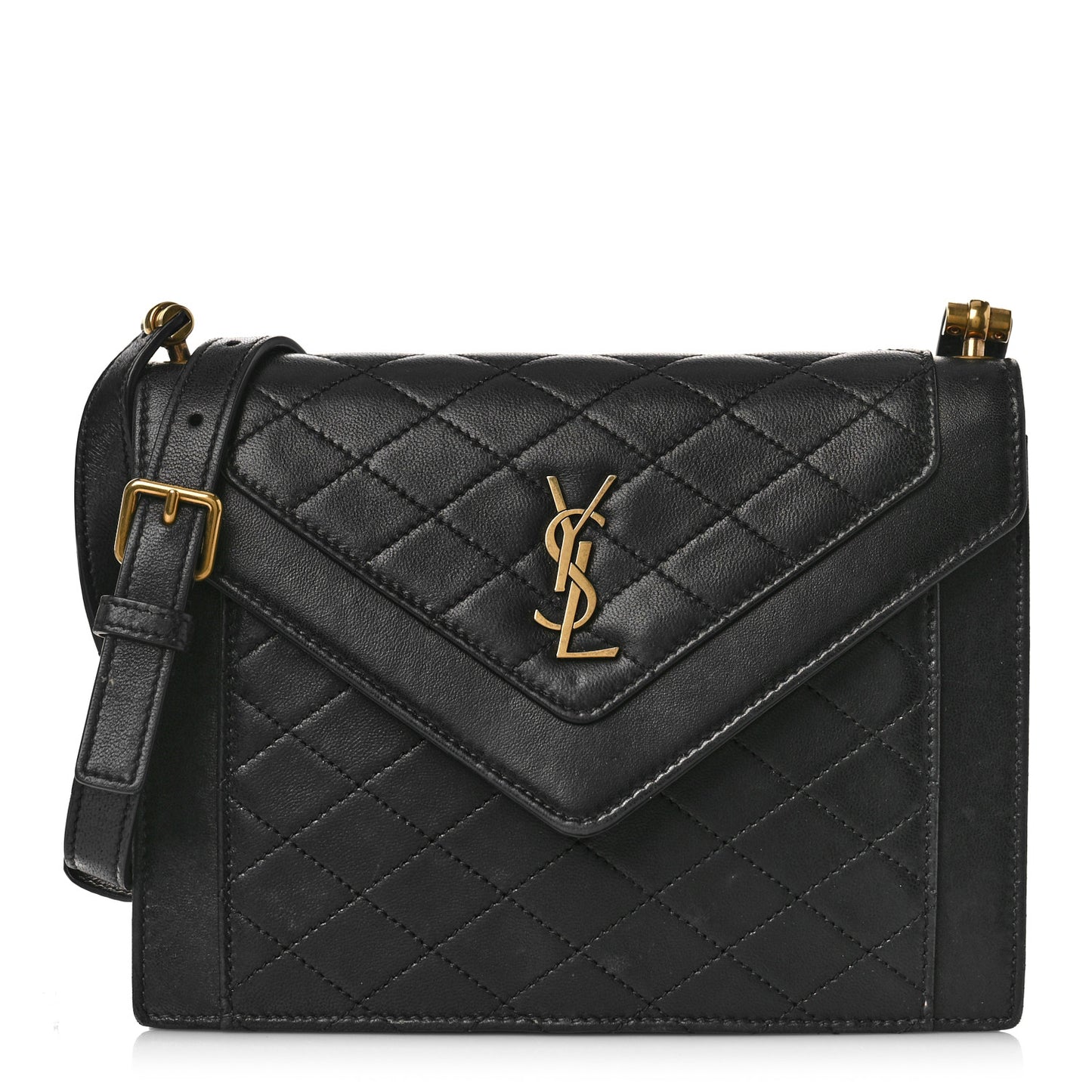 Lambskin Quilted Mini Gaby Satchel Black
