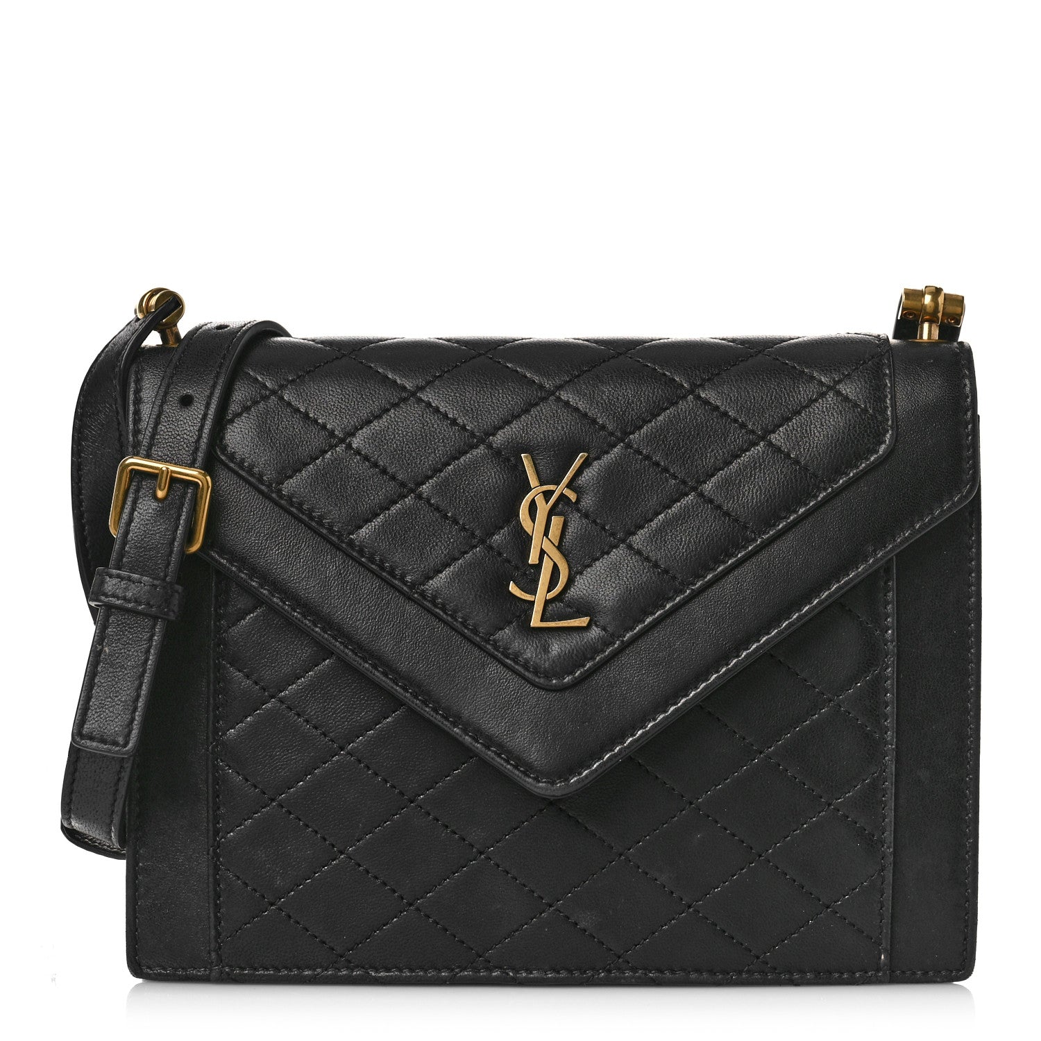 Saint Laurent Lambskin Quilted Mini Gaby Satchel Black 1 of 10