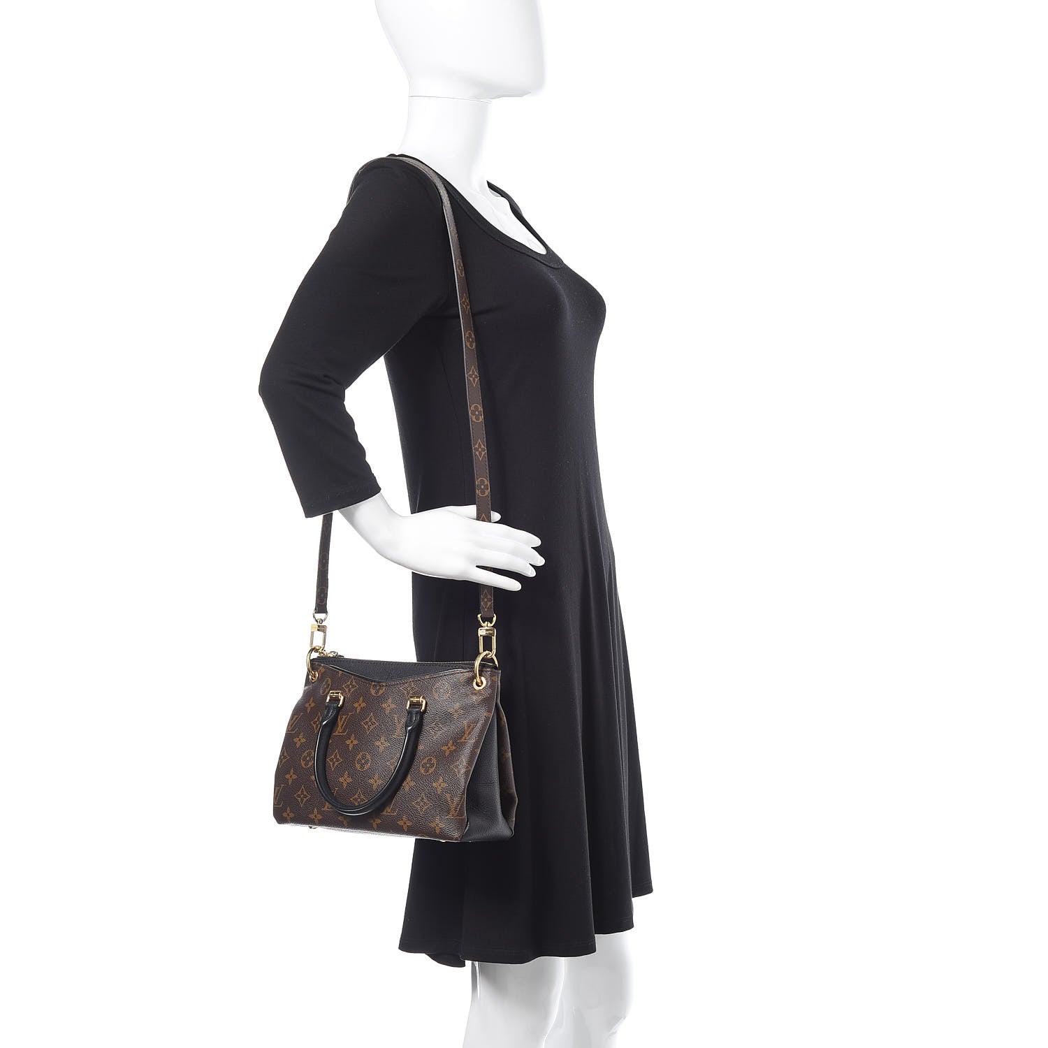 Louis Vuitton Monogram Pallas Full BB Black 2 of 9