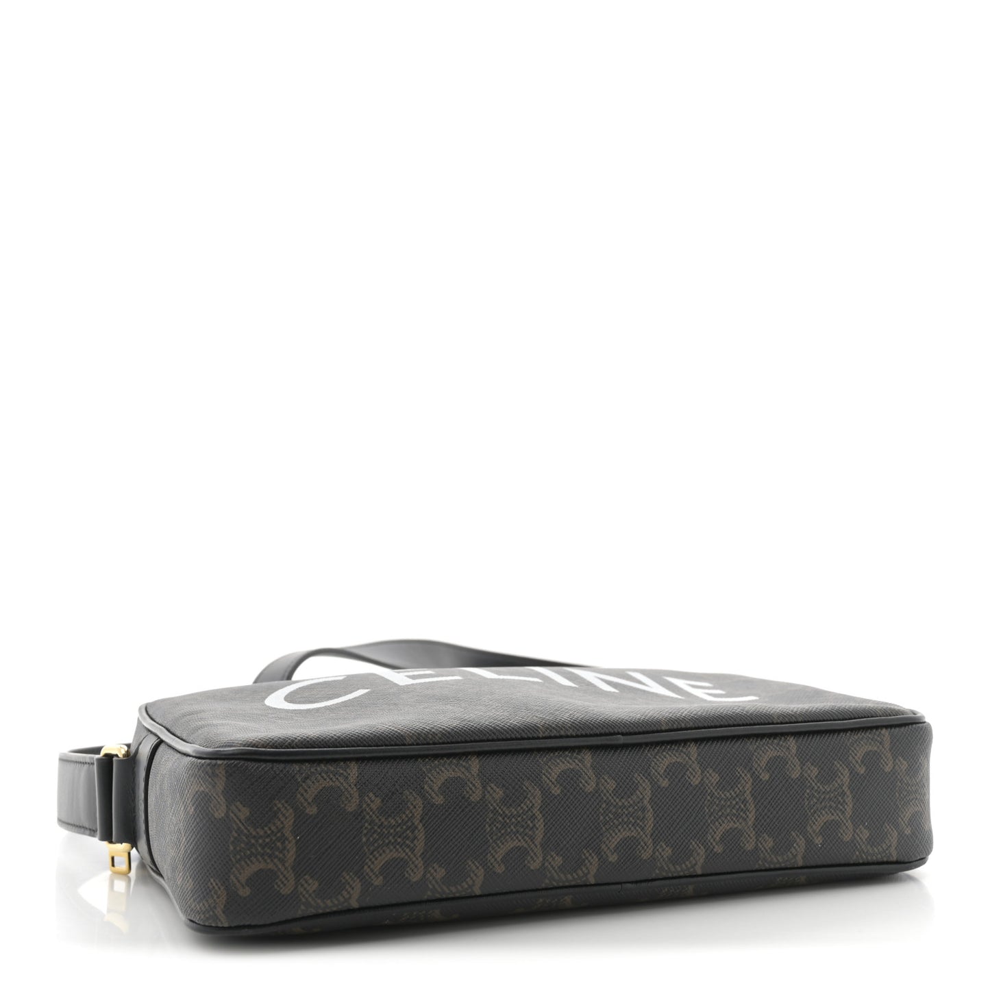 Triomphe Canvas Medium Messenger Bag Black