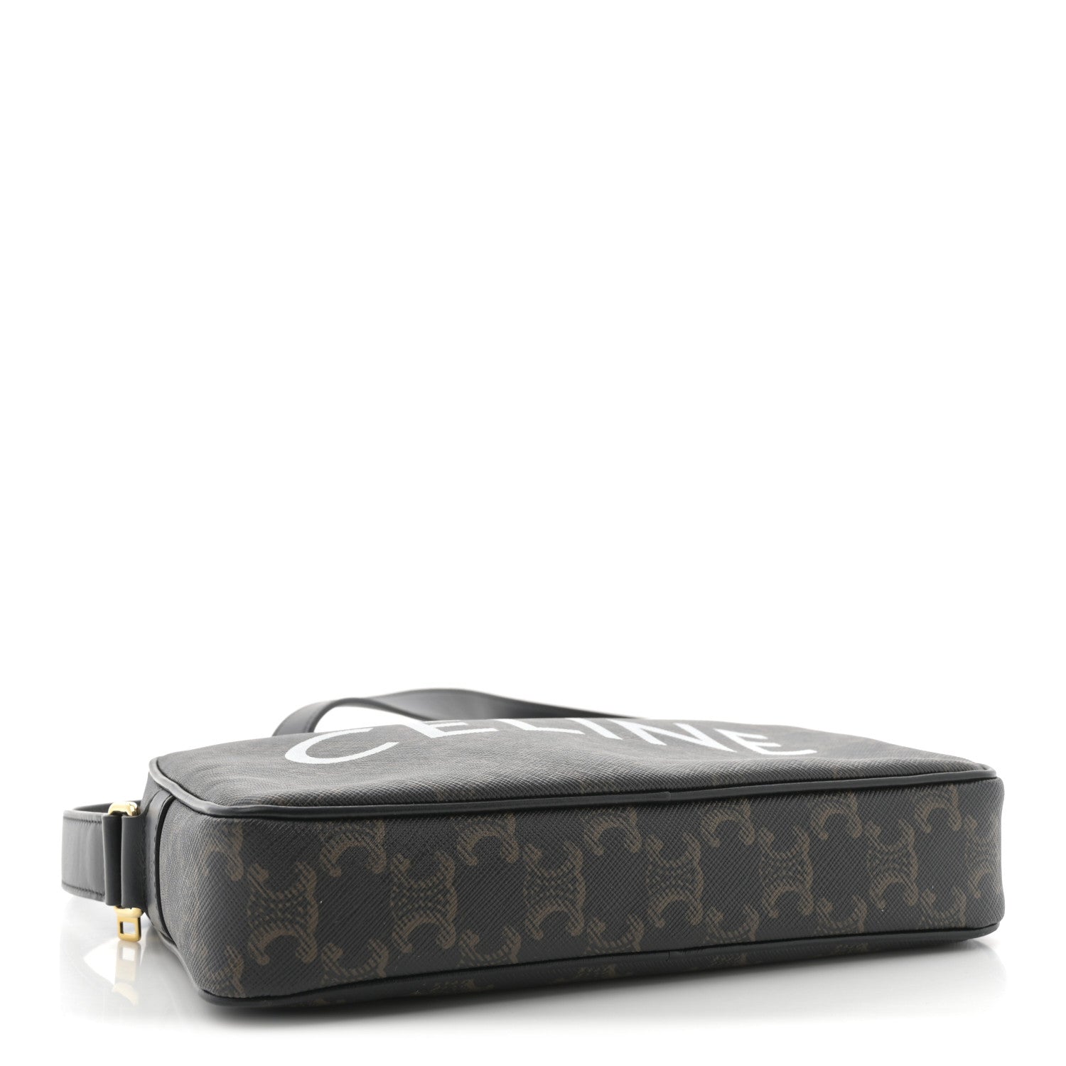 Celine Triomphe Canvas Medium Messenger Bag Black 4 of 10