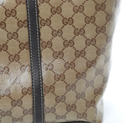 Gucci Crystal Monogram Large Joy Tote Beige Ebony Testa di Moro 20 of 26