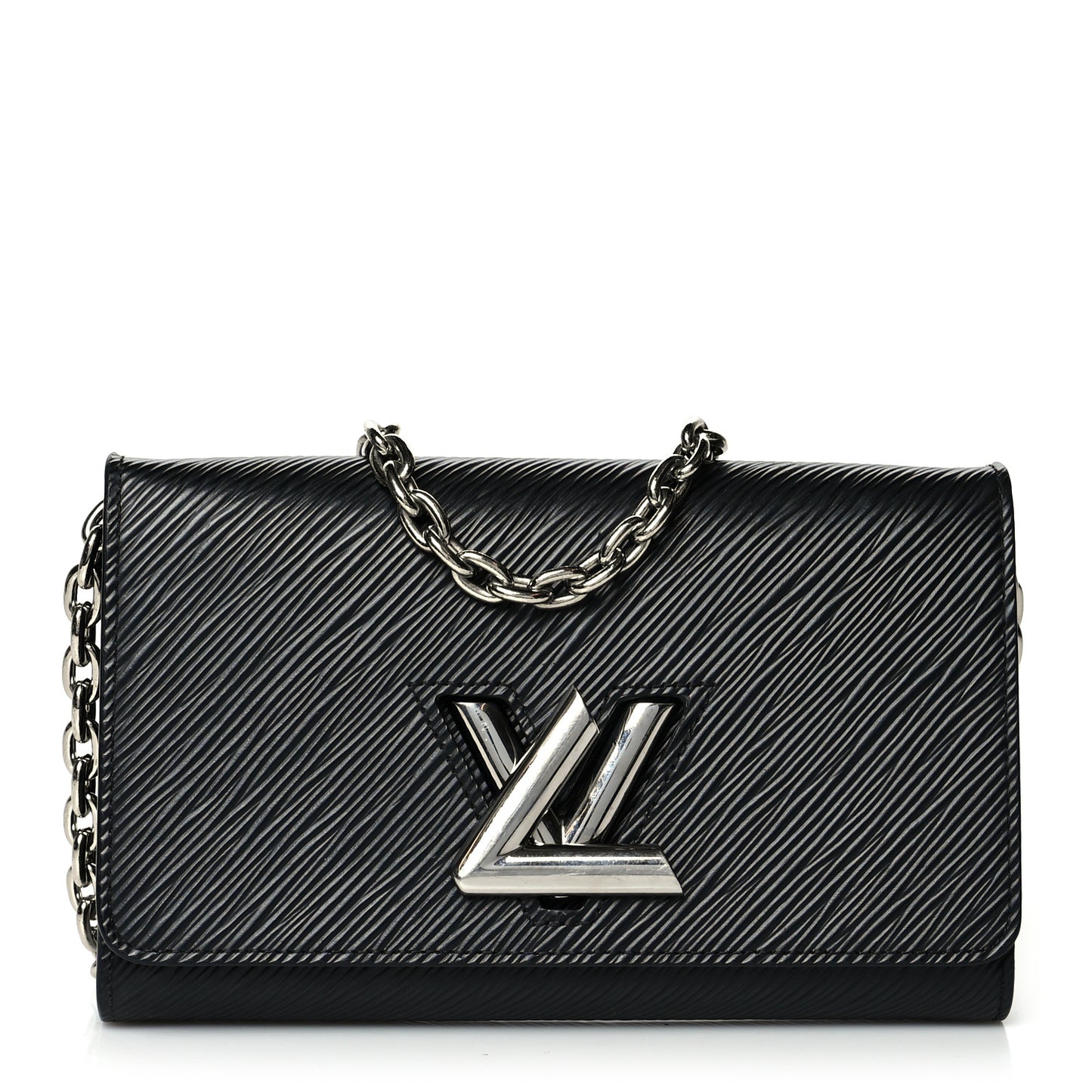 Epi Twist Chain Wallet Black