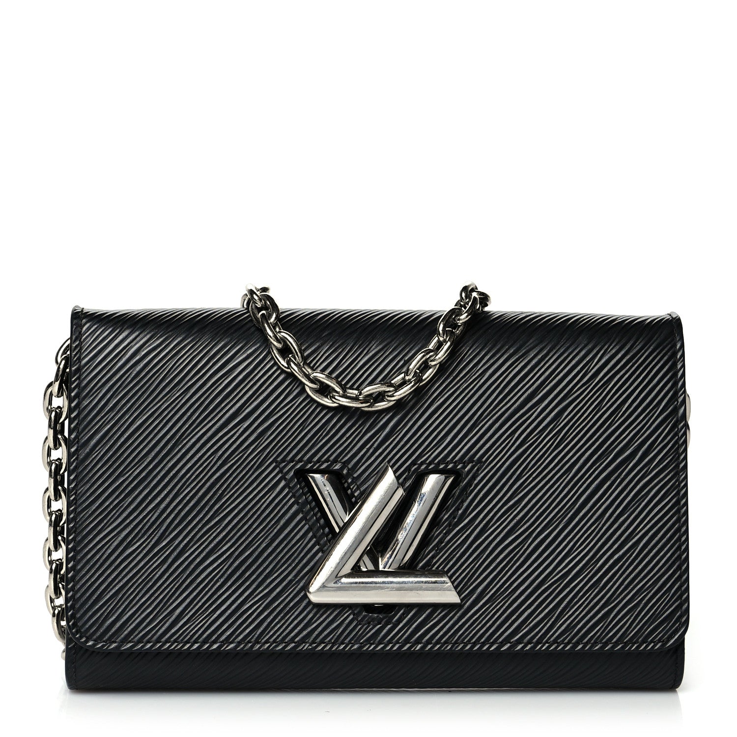 Louis Vuitton Epi Twist Chain Wallet Black 1 of 9