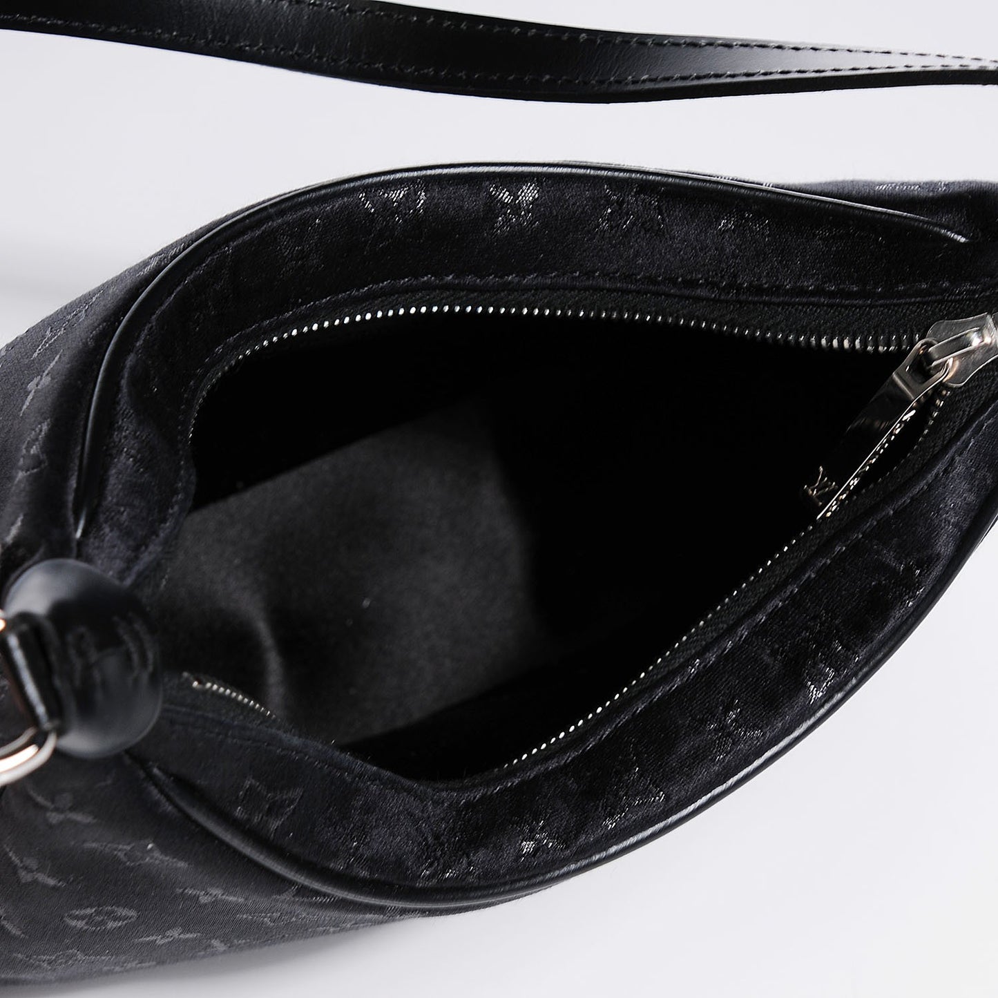 Satin Monogram Little Boulogne Black