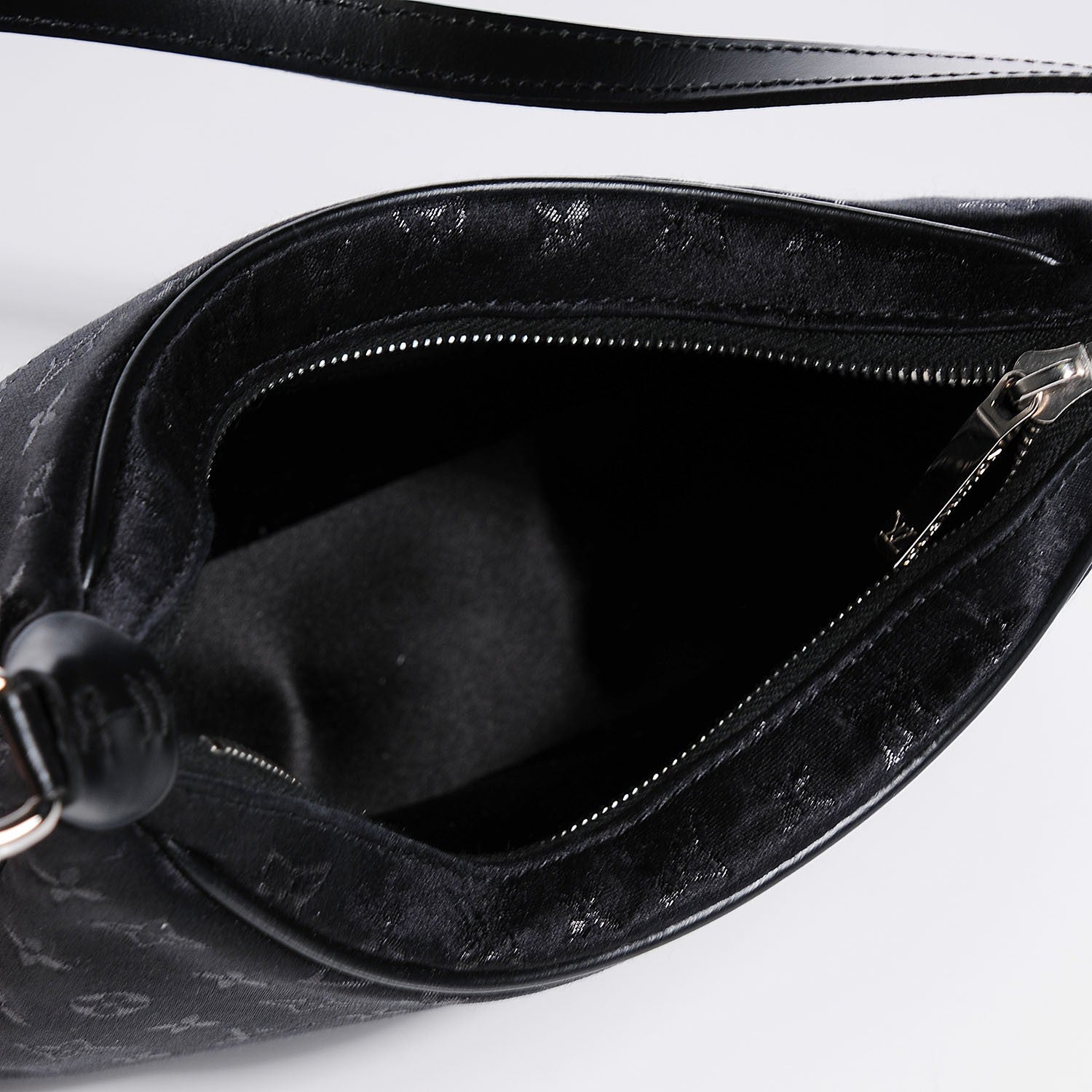 Louis Vuitton Satin Monogram Little Boulogne Black 5 of 7