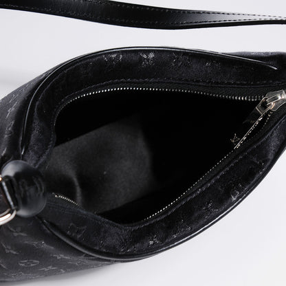 Louis Vuitton Satin Monogram Little Boulogne Black 5 of 7