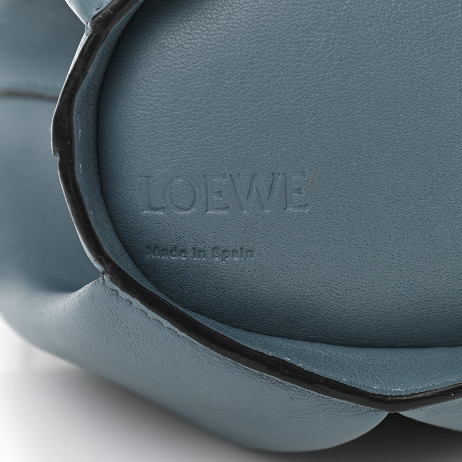 Loewe Calfskin Mini Elephant Crossbody Bag Stone Blue 6 of 9