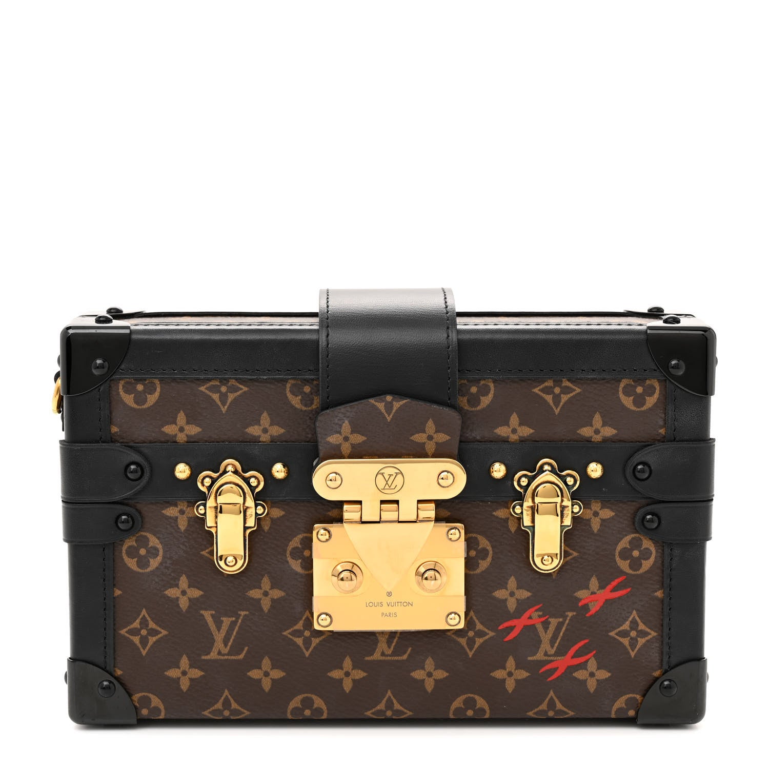 Louis Vuitton Monogram Petite Malle Black 1 of 10