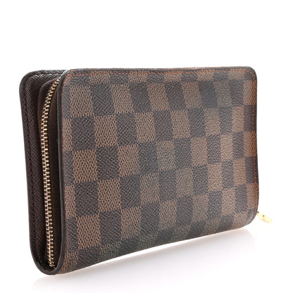Louis Vuitton Damier Ebene Porte-Monnaie Zippe Zippy Wallet 3 of 6
