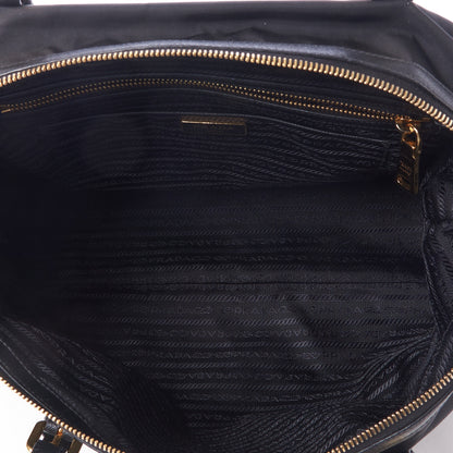Prada Tessuto Nylon Saffiano Tote Black 6 of 8