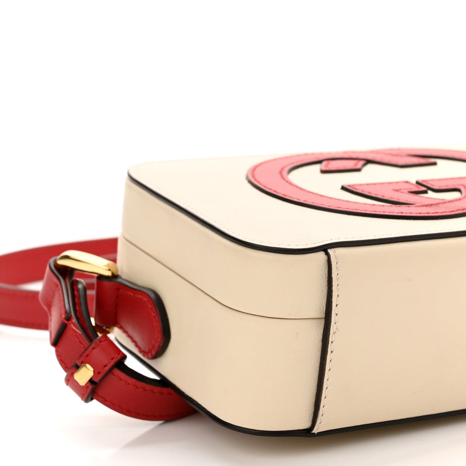 Gucci Vitello Eclipse Mini Interlocking G Shoulder Bag Mystic White Hibiscus Red 8 of 10