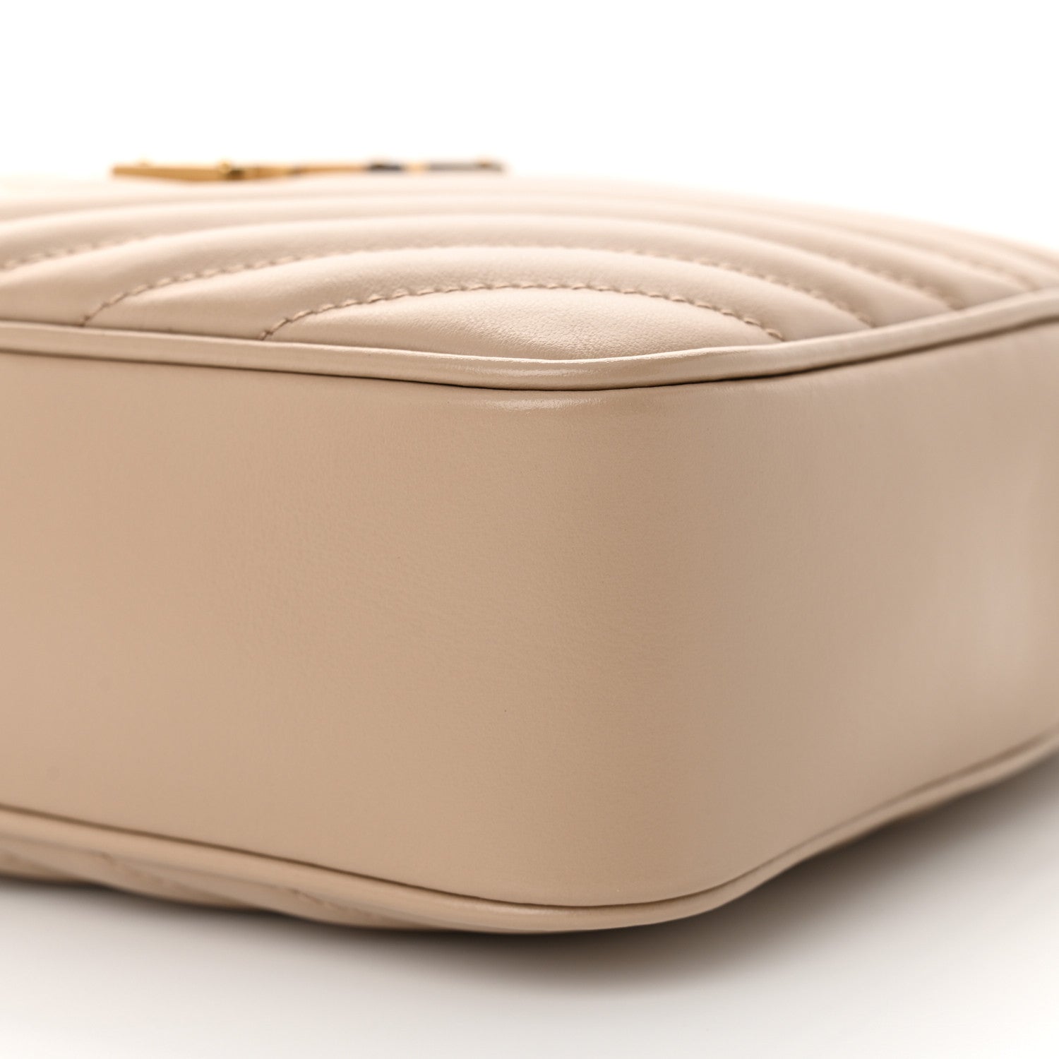 Saint Laurent Calfskin Matelasse Monogram Lou Camera Bag Dark Beige 10 of 10