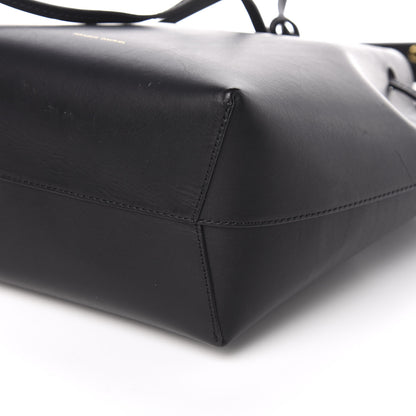 Mansur Gavriel Vegetable Tanned Calfskin Mini Bucket Bag Black Flamma 9 of 10