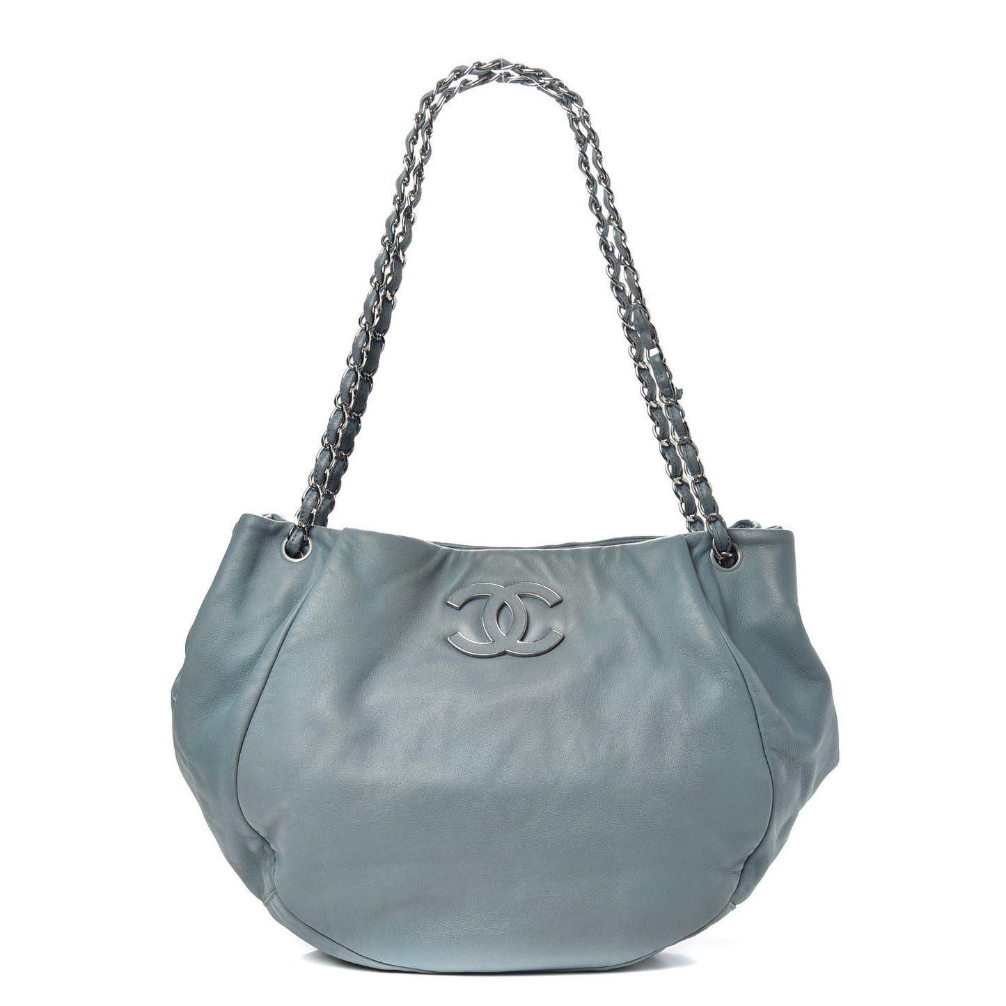 Lambskin Sensual Hobo Blue