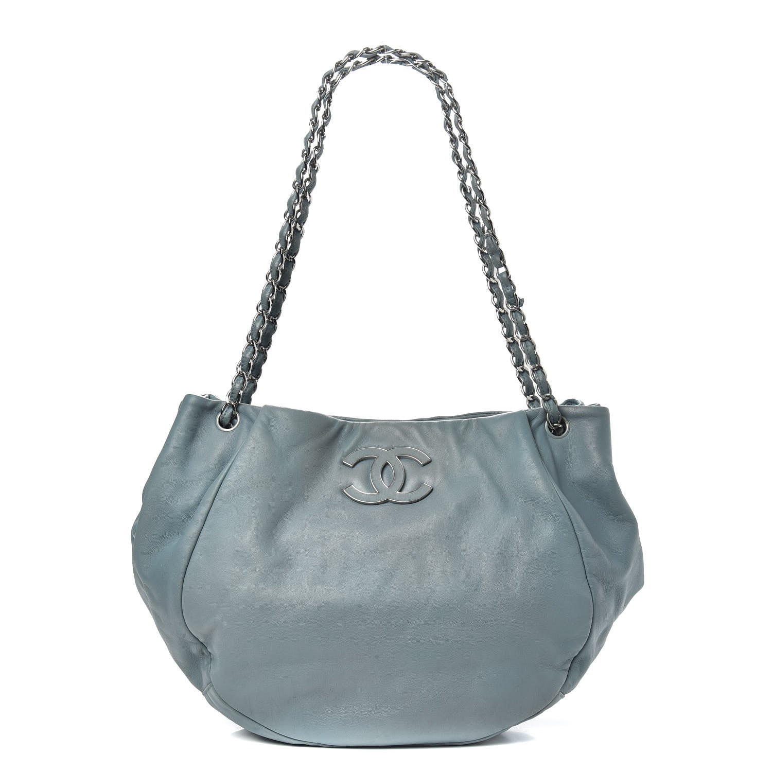 Chanel Lambskin Sensual Hobo Blue 1 of 12