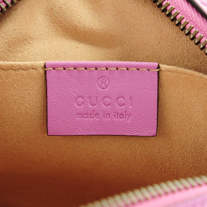 Gucci Calfskin Matelasse Mini GG Marmont Chain Shoulder Bag Candy Mousse 6 of 7