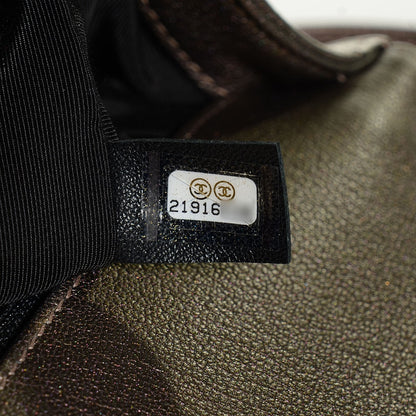 Chanel Iridescent Goatskin Quilted Large Boy Flap Bronze 8 of 8