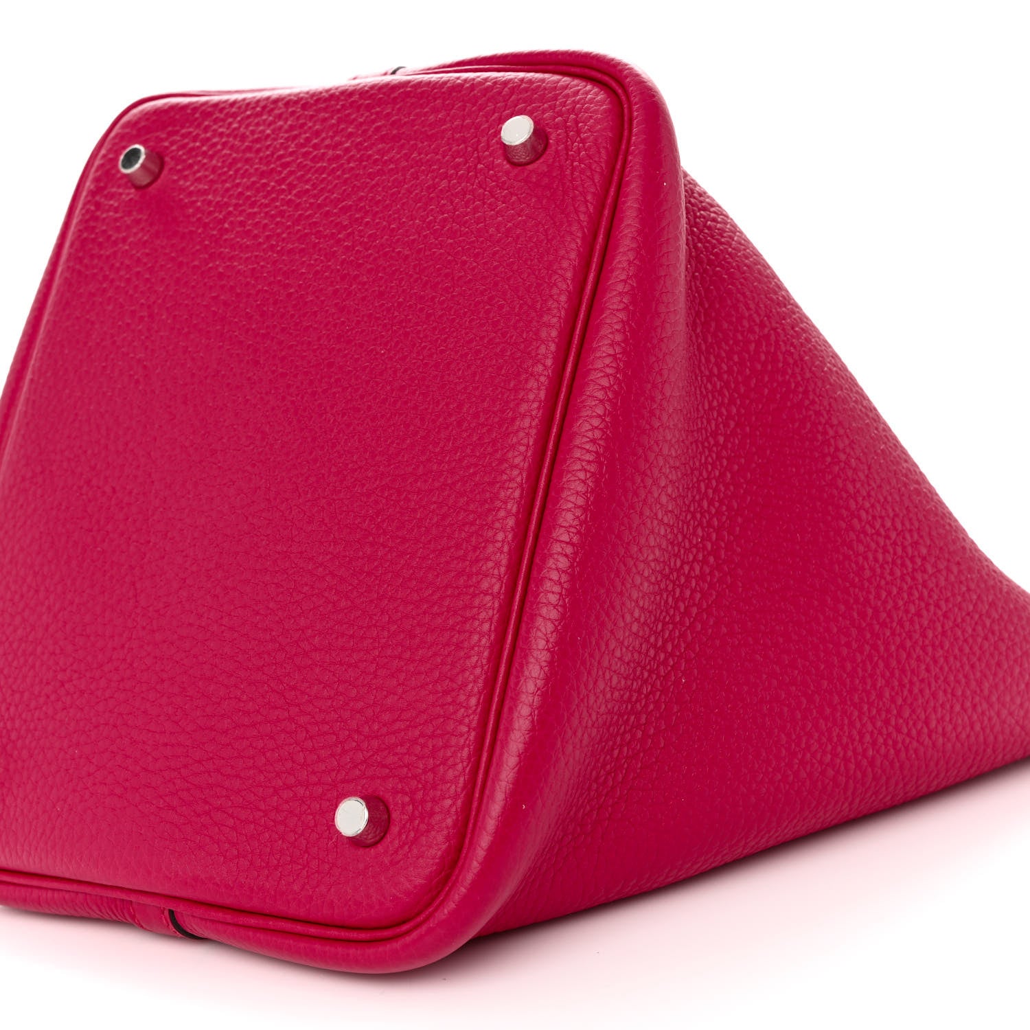 Hermes Taurillon Clemence Swift Eclat Picotin Lock 22 MM Framboise Rouge Sellier 10 of 10