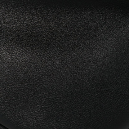 The Row Grained Calfskin Small Slouchy Banana Bag Black 8 of 10