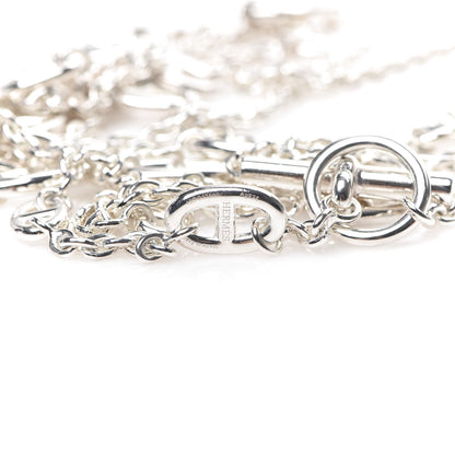 Hermes Sterling Silver Farandole Necklace 160 3 of 4