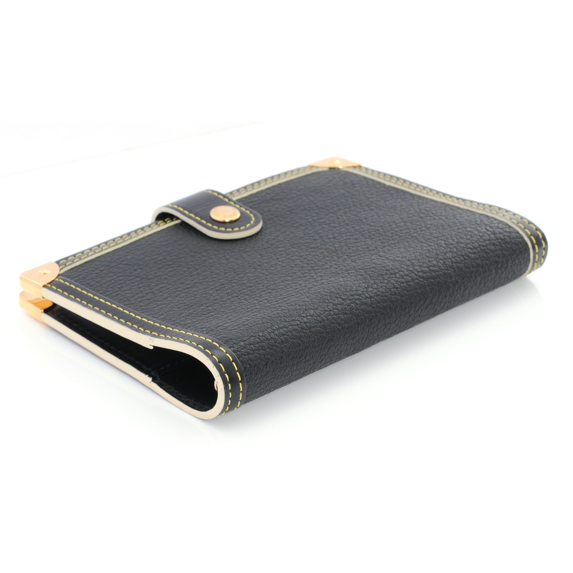 Louis Vuitton Suhali Small Ring Agenda Cover Black 3 of 6