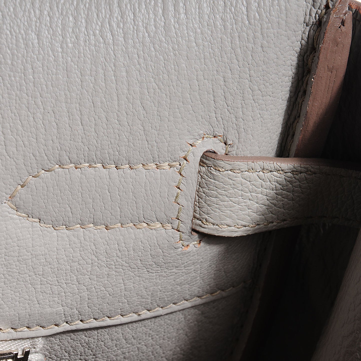 Togo Birkin 35 Gris Perle