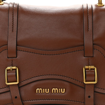 Miu Miu Grace Lux Briefcase Brown 9 of 9