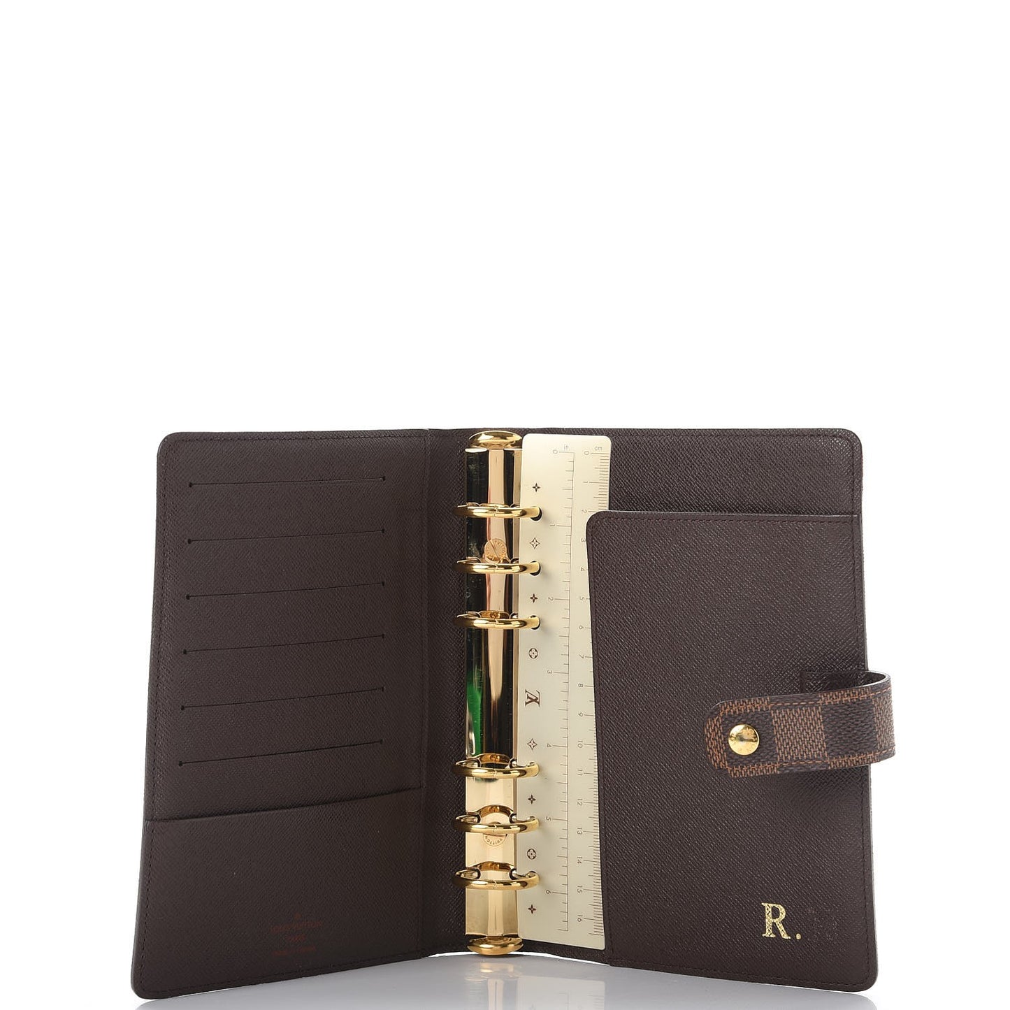 Damier Ebene Medium Ring Agenda Cover