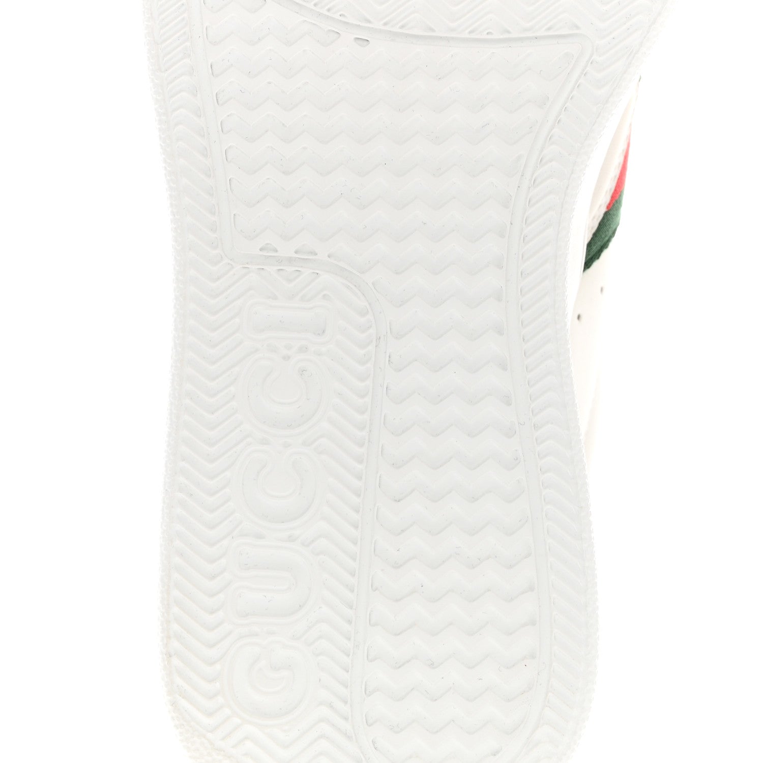 Gucci Calfskin Web Womens Platform Sneakers 40 White 7 of 9
