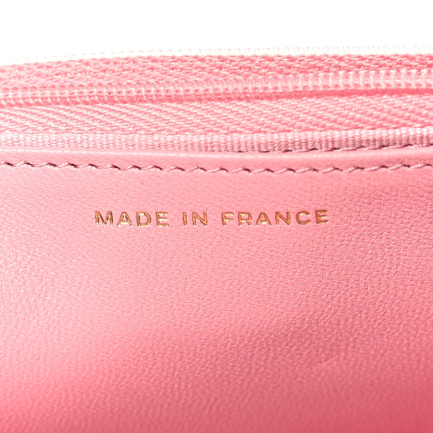 Lambskin Quilted Pick Me Up Wallet On Chain WOC Light Pink