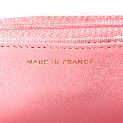 Chanel Lambskin Quilted Pick Me Up Wallet On Chain WOC Light Pink 7 of 11