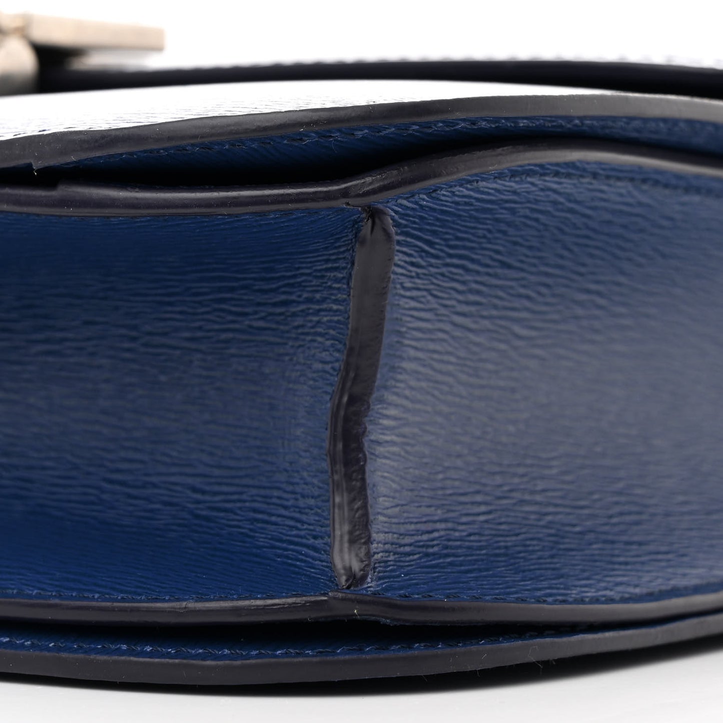 Liege Calfskin Medium Classic Box Flap Bag Blue