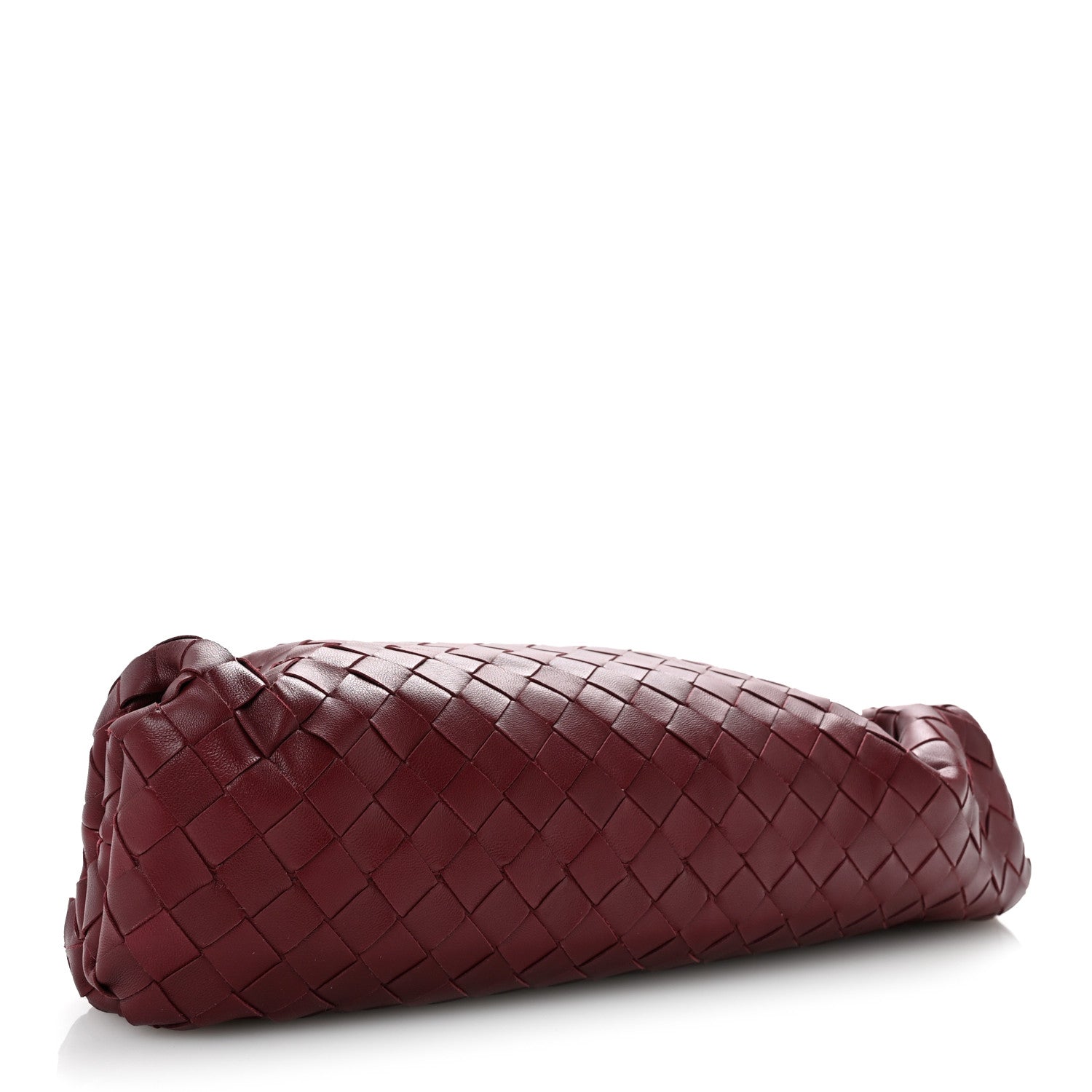 Bottega Veneta Nappa Maxi Intrecciato The Pouch Oversized Clutch Bordeaux 4 of 11