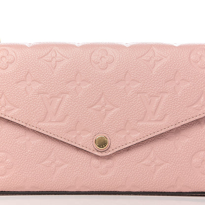 Louis Vuitton Empreinte Pochette Felicie Chain Wallet Rose Poudre 10 of 11