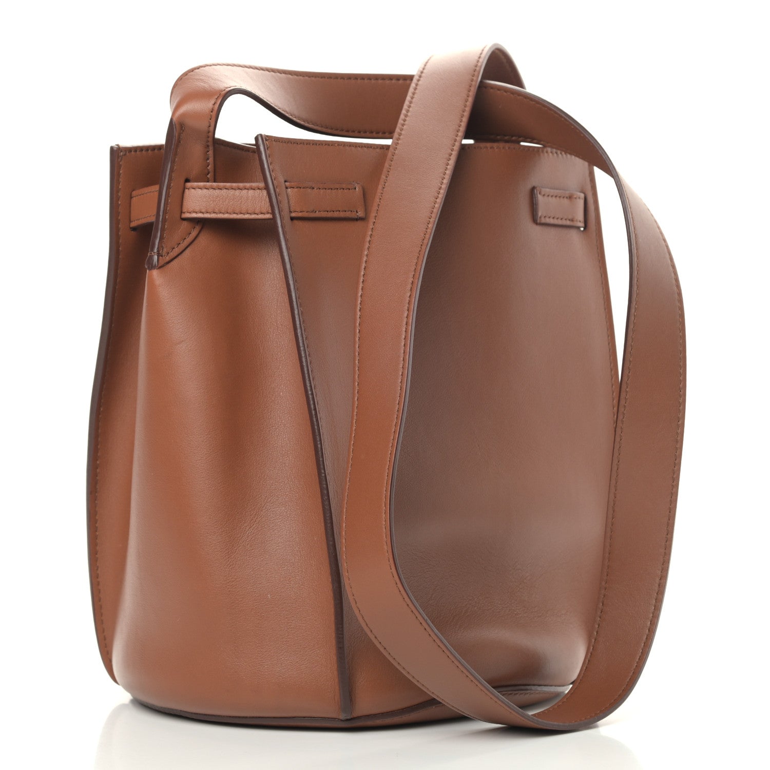 Celine Smooth Calfskin Long Strap Big Bucket Bag Tan 3 of 10