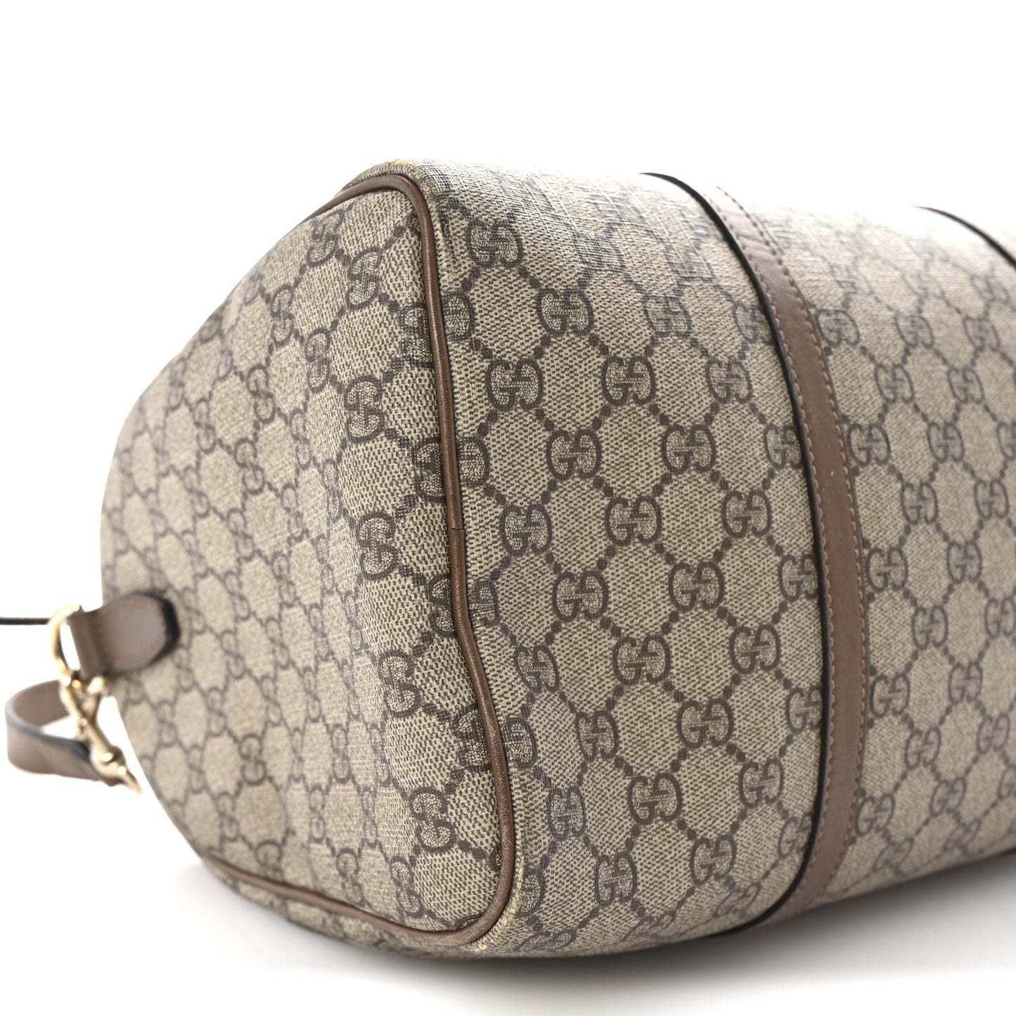 GG Supreme Monogram Margaux Calfskin Medium Nice Boston Beige Ebony Acero