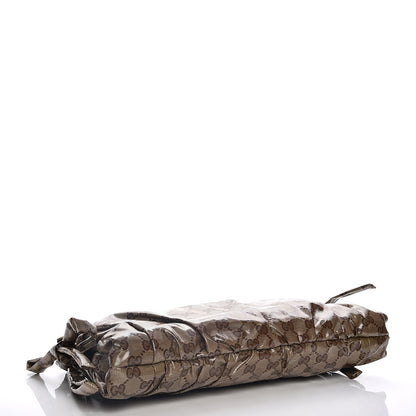 Gucci Crystal Monogram Large Hysteria Clutch Brown 4 of 7