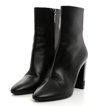 Saint Laurent Nappa Vendome Loulou Ankle Zip Boot 38 Black 3 of 10